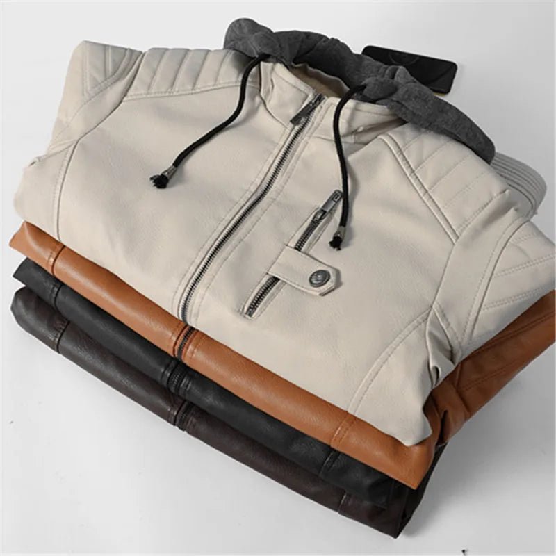 Vegan Edge Leather Jacket (White S) - Jacket | Zavonix
