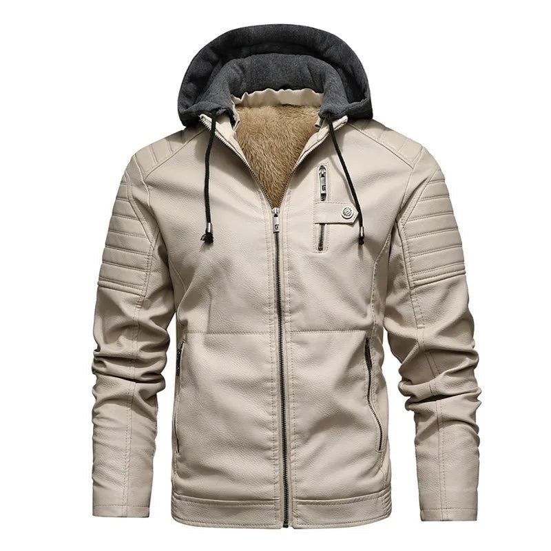 Vegan Edge Leather Jacket (White S) - Jacket | Zavonix