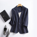 VeilLuxe™ Linen — Own Every Room with Effortless, Unshakable Grace (Blue Navy XS) - | Zavonix