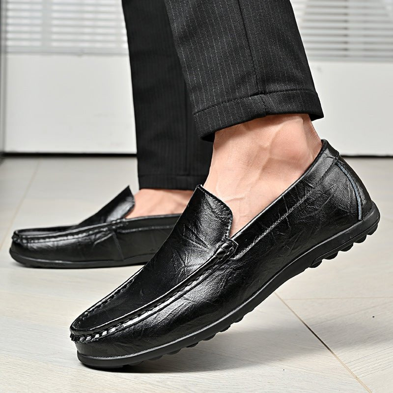 Velare — Premium Leather Loafers with Comfortable Fit (Orange 6) - | Zavonix