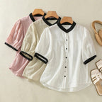 VelarisAir™ — Feel Unstoppable in the Shirt That Breathes Confidence All Day Long (Cream XS) - | Zavonix