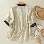 VelarisAir™ — Feel Unstoppable in the Shirt That Breathes Confidence All Day Long (Cream XS) - | Zavonix