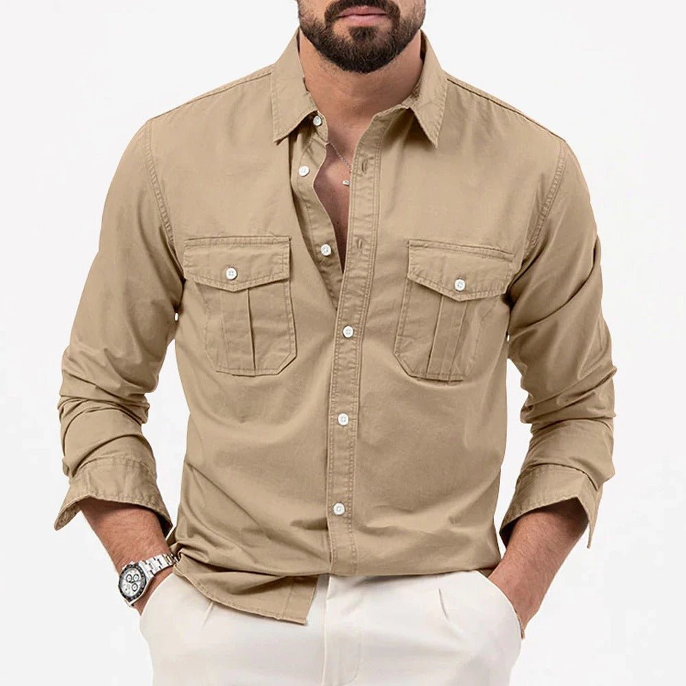Vellmare Shirt (Khaki S) - | Zavonix