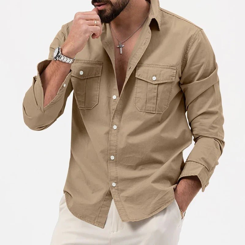 Vellmare Shirt (Khaki S) - | Zavonix