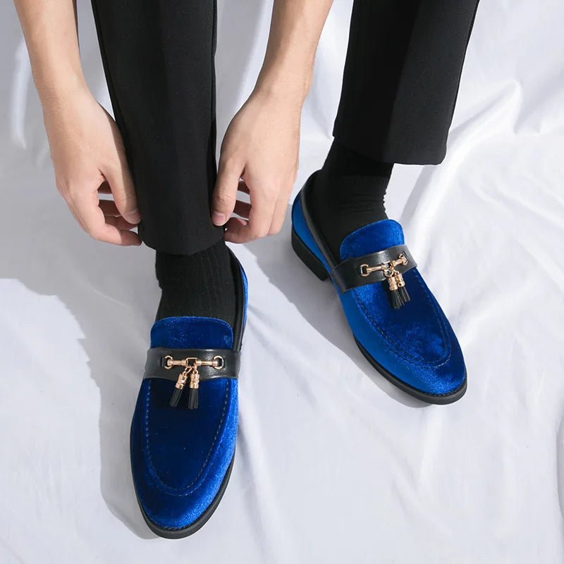 Velvet Loafers (Black 6) - | Zavonix
