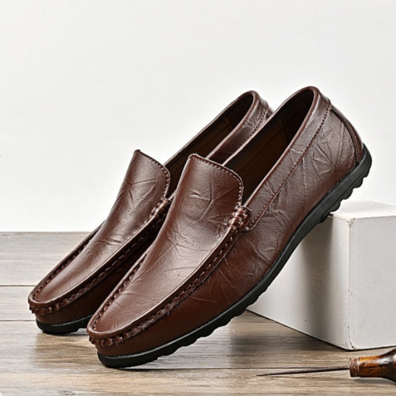 Velare — Premium Leather Loafers with Comfortable Fit (Brown 6) - | Zavonix