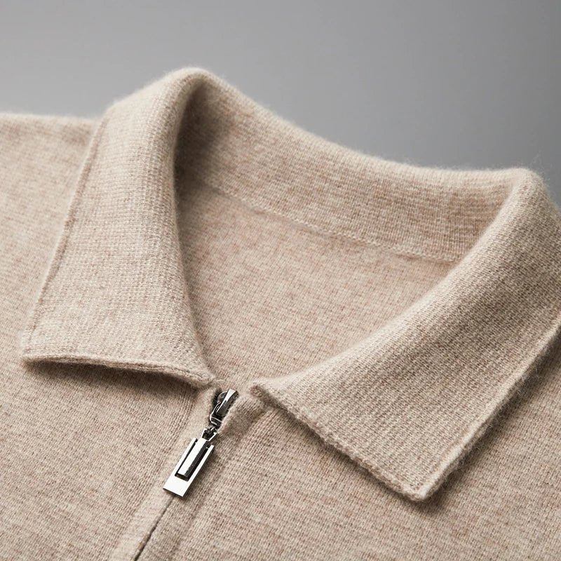 Velora — Men’s Premium Cashmere Jacket with Cozy Fit (Olive S) - | Zavonix
