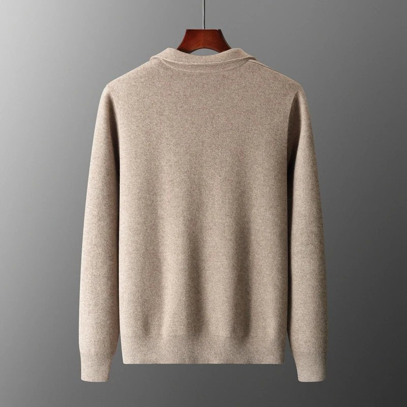 Velora — Men’s Premium Cashmere Jacket with Cozy Fit (Beige S) - | Zavonix