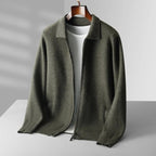 Velora — Men’s Premium Cashmere Jacket with Cozy Fit (Black S) - | Zavonix