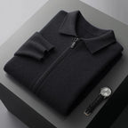 Velora — Men’s Premium Cashmere Jacket with Cozy Fit (Black S) - | Zavonix