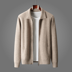 Velora — Men’s Premium Cashmere Jacket with Cozy Fit (Beige S) - | Zavonix