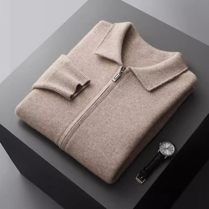 Velora — Men’s Premium Cashmere Jacket with Cozy Fit (Black S) - | Zavonix