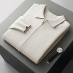 Velora — Men’s Premium Cashmere Jacket with Cozy Fit (Black S) - | Zavonix