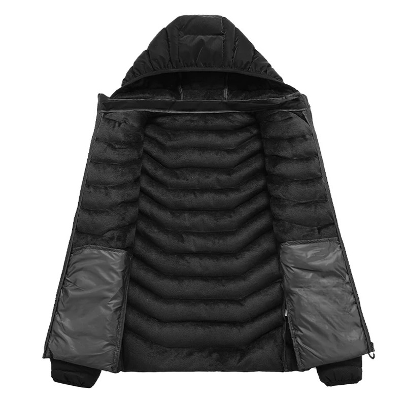 Velronix — Lightweight Thermal Coat with Advanced Insulation and Hood (Black XS) - | Zavonix