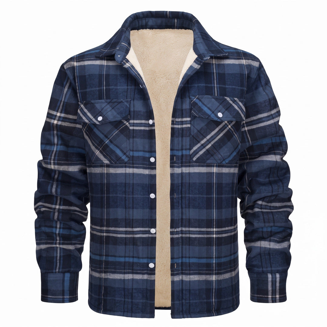 Veltruskane Fleece-Lined Plaid Shirt Jacket product image 1