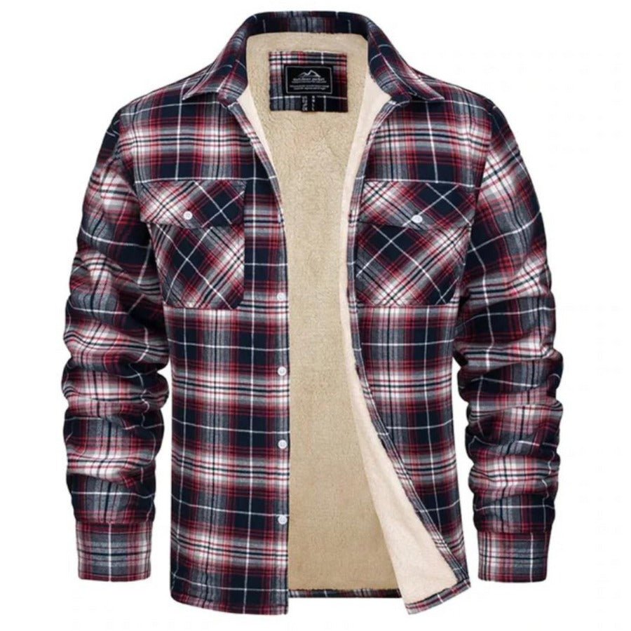 Veltruskane Fleece-Lined Plaid Shirt Jacket product image 4