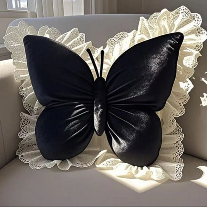 Velvet and Lace Decorative Throw Pillow – Plush Couch Accent Pillow for Stylish Home Decor 5
