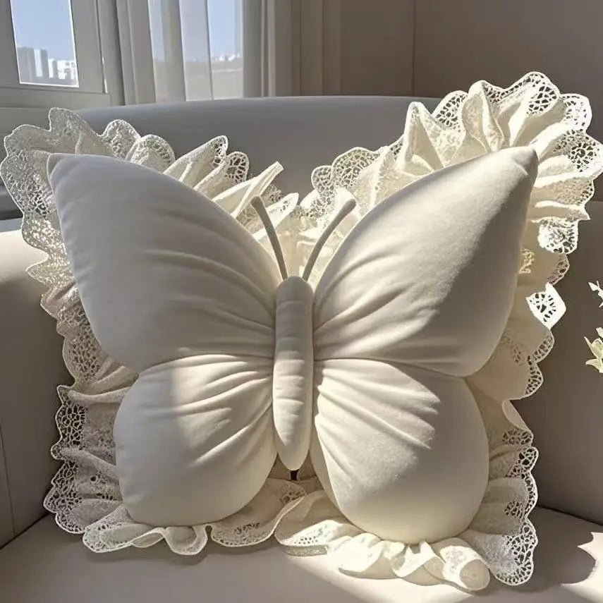 Velvet and Lace Decorative Throw Pillow – Plush Couch Accent Pillow for Stylish Home Decor 7