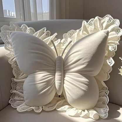 Velvet and Lace Decorative Throw Pillow – Plush Couch Accent Pillow for Stylish Home Decor 7