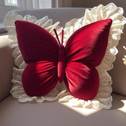 Velvet and Lace Decorative Throw Pillow – Plush Couch Accent Pillow for Stylish Home Decor 3