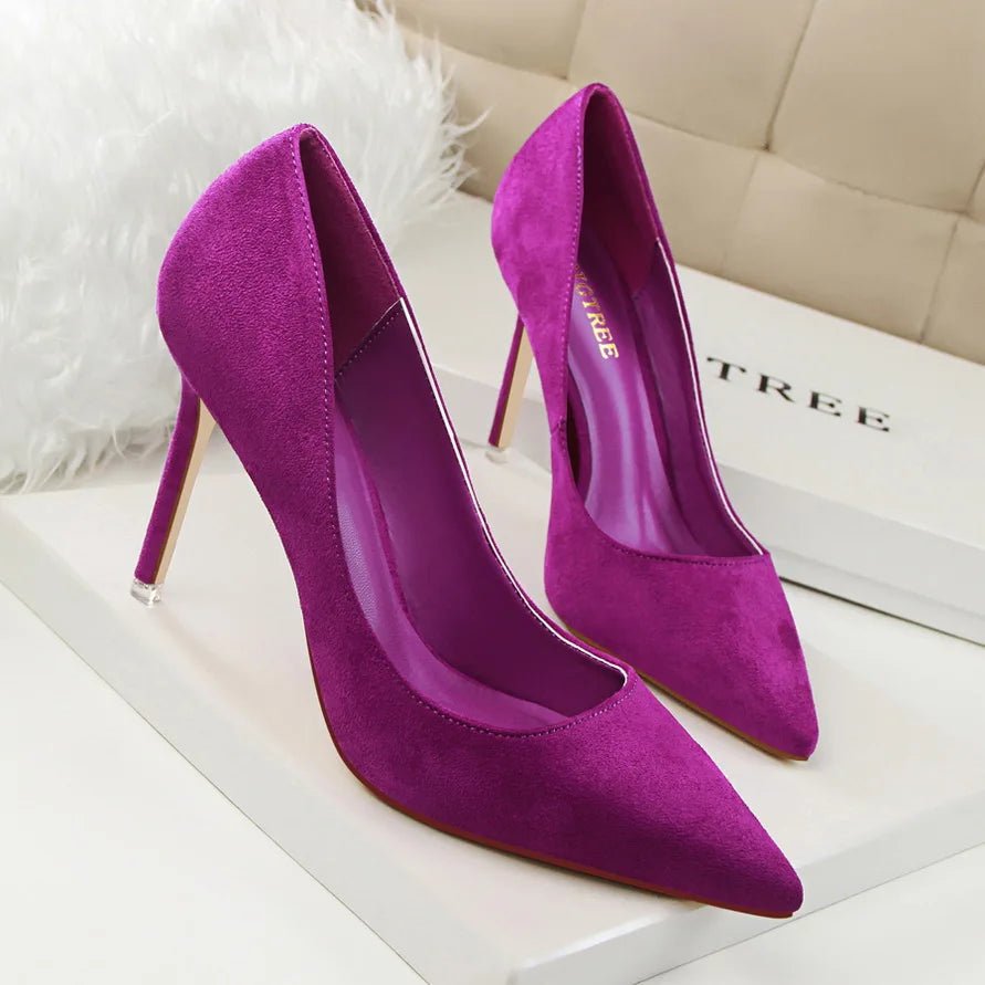 Velvié Slim Stiletto Heels (Red 4) - | Zavonix
