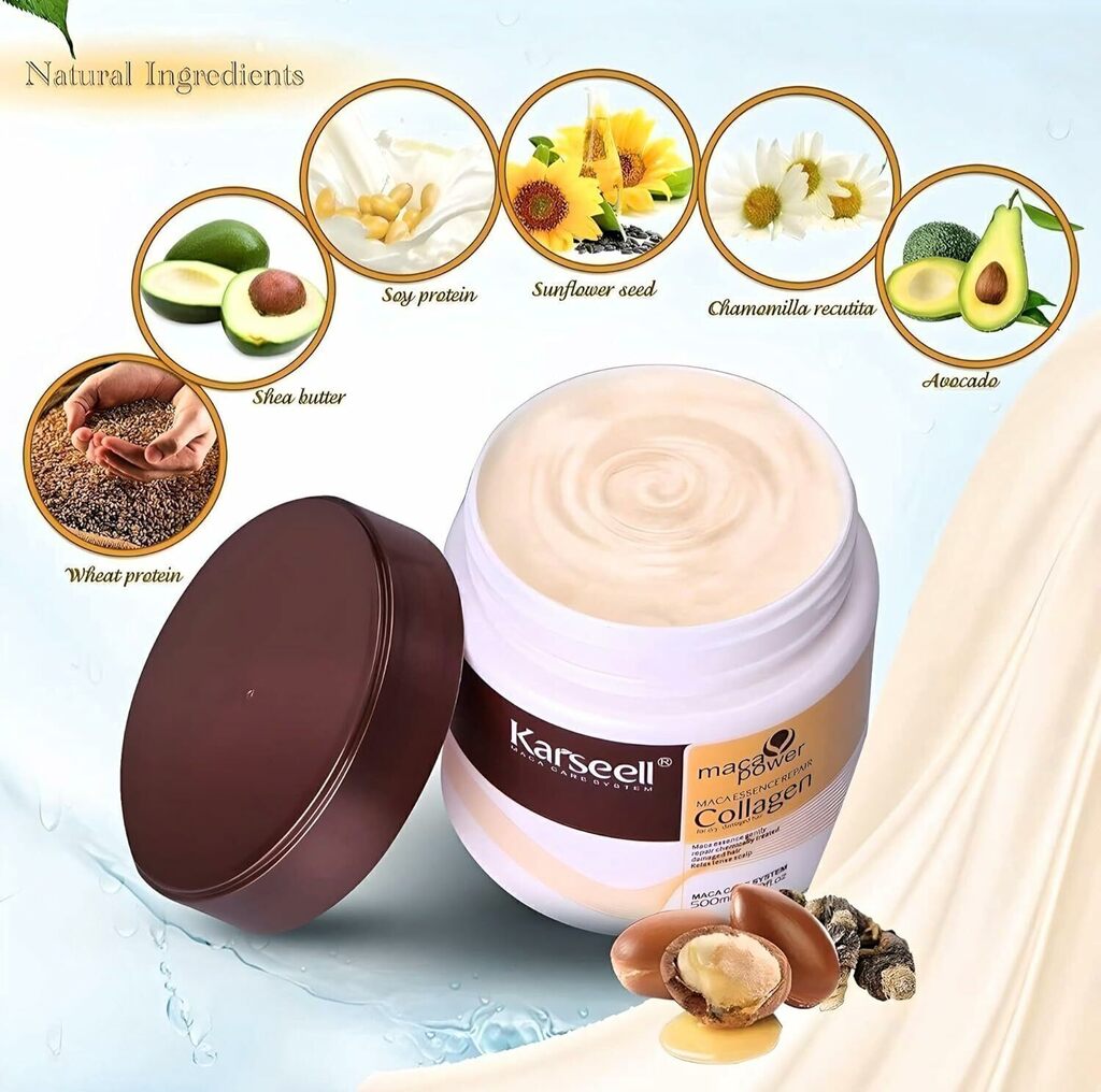 Collagen Hair Mask for Deep Hydration and Frizz Control | Hair Mask for Dry Hair - 4