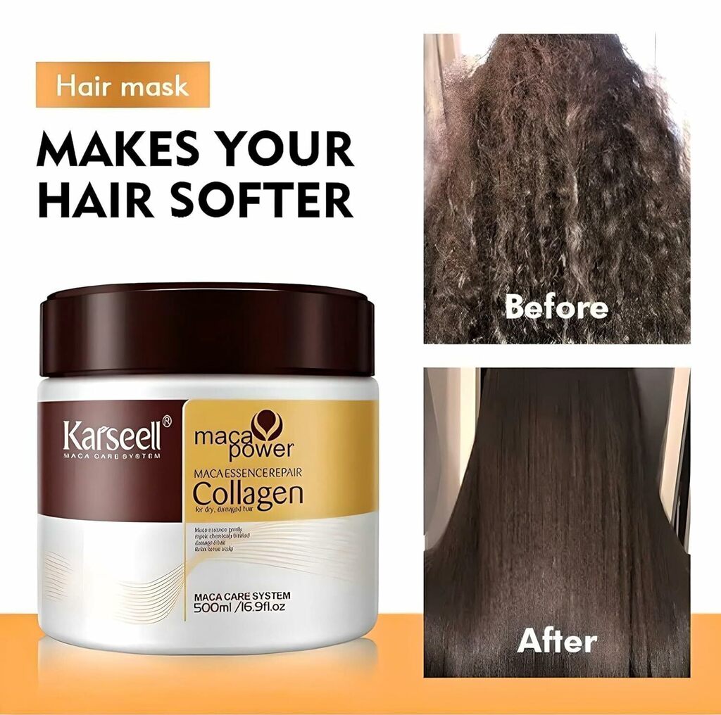 Collagen Hair Mask for Deep Hydration and Frizz Control | Hair Mask for Dry Hair - 8