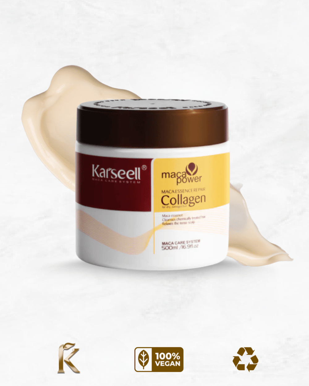 Collagen Hair Mask for Deep Hydration and Frizz Control | Hair Mask for Dry Hair - 1
