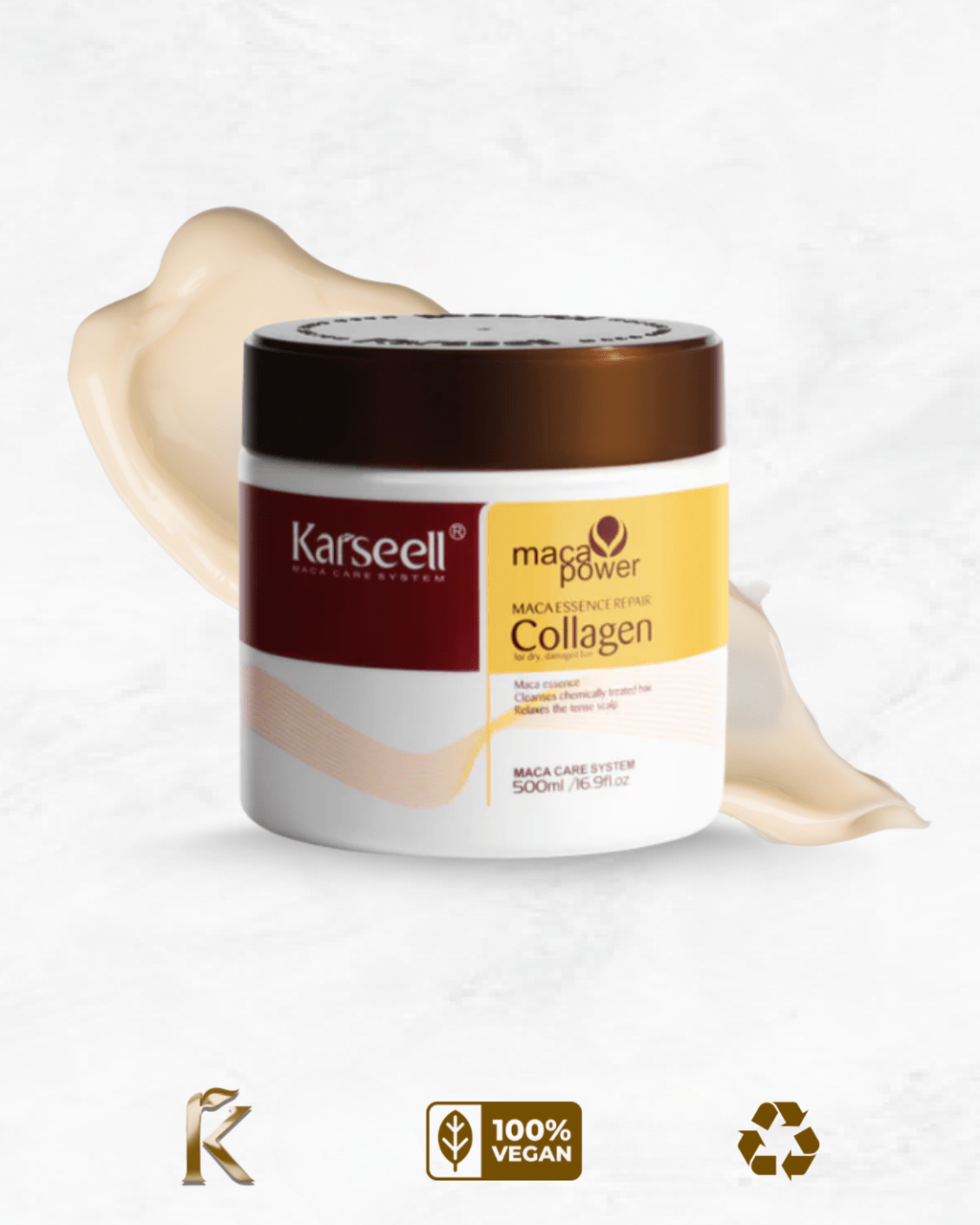 Collagen Hair Mask for Deep Hydration and Frizz Control | Hair Mask for Dry Hair - 1
