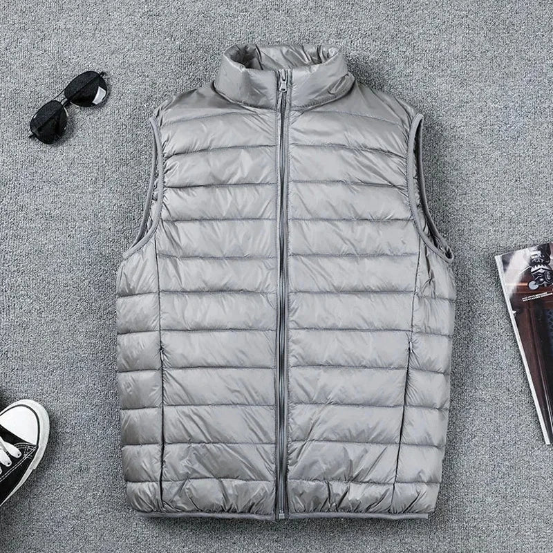 Ventura Foldable Down Gilet Packable Vest (Gray XXS) - | Zavonix