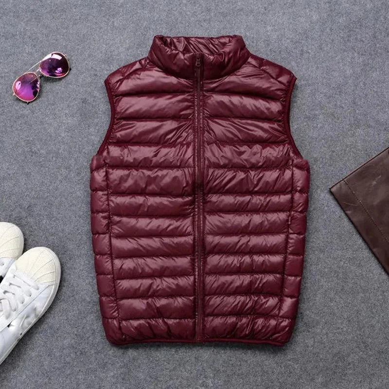 Ventura Foldable Down Gilet Packable Vest (Green XXS) - | Zavonix