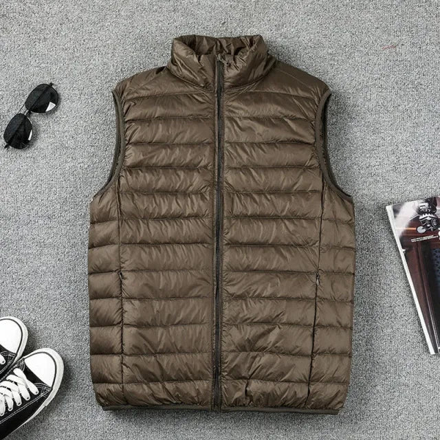 Ventura Foldable Down Gilet Packable Vest (Green XXS) - | Zavonix
