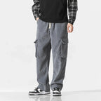 Venturo Pants — Breathable Corduroy Cargo Pants with Stretch Waist (Black XS) - | Zavonix