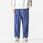 Venturo Pants — Breathable Corduroy Cargo Pants with Stretch Waist (Black XS) - | Zavonix