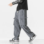 Venturo Pants — Breathable Corduroy Cargo Pants with Stretch Waist (Black XS) - | Zavonix