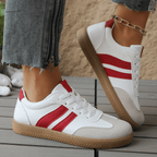 Summer Vintage Sneakers (White - Red US 6 / EU 38) - | Zavonix