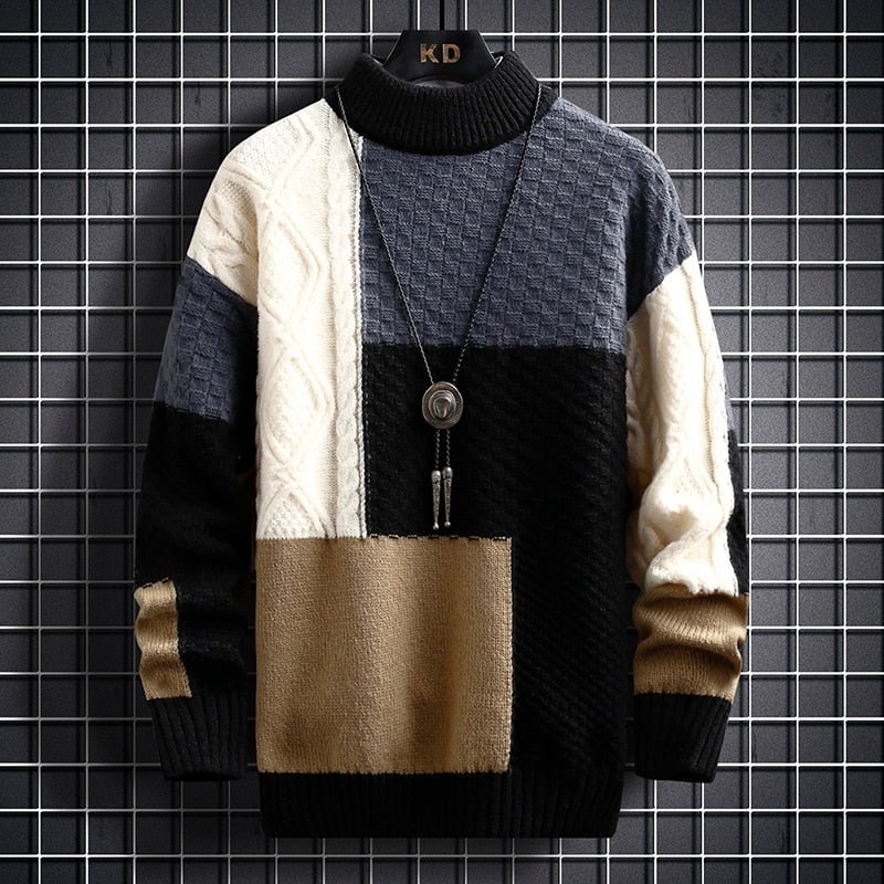 Vercelli Pullover - Knitted Sweater (Dark S) - | Zavonix