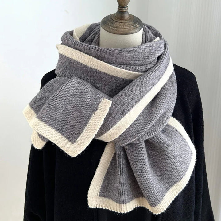 "Valentina" Knit Wrap (Gray ) - | Zavonix