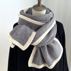 "Valentina" Knit Wrap (White ) - | Zavonix