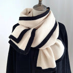 "Valentina" Knit Wrap (White ) - | Zavonix