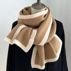 "Valentina" Knit Wrap (White ) - | Zavonix