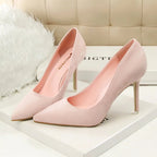 Velvié Slim Stiletto Heels (Pink 4) - | Zavonix
