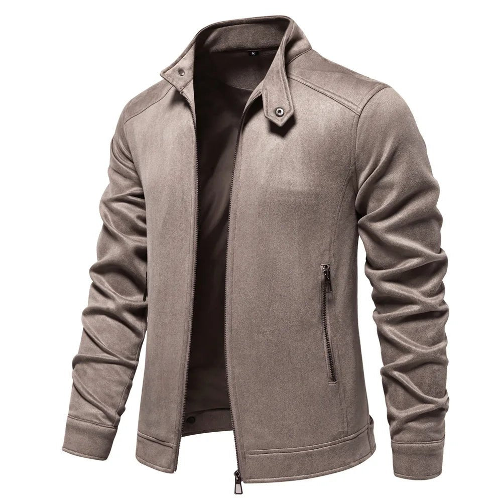 "Verde Milano" Faux Leather Jacket (Brown S) - Jacket | Zavonix