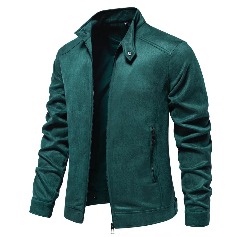 "Verde Milano" Faux Leather Jacket (Brown S) - Jacket | Zavonix