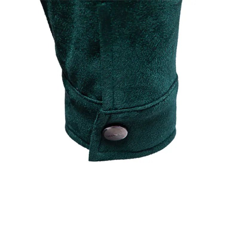 "Verde Milano" Faux Leather Jacket (Green S) - Jacket | Zavonix