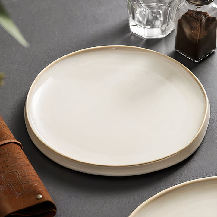 VeroMoss™ Durable Ceramic Plates with Irregular Edges – Perfect for Every Meal 4