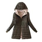 "Verona" Quilted Fleece - Lined Winter Coat (Blue S) - Jacket | Zavonix