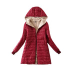 "Verona" Quilted Fleece - Lined Winter Coat (Blue S) - Jacket | Zavonix