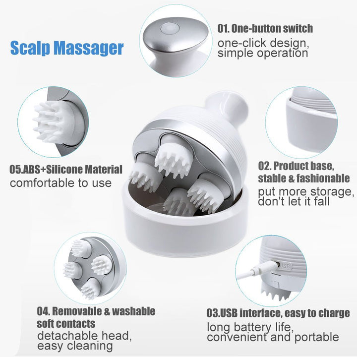 Vesilo — Dual-Use Electric Head Massager for Pets and Humans