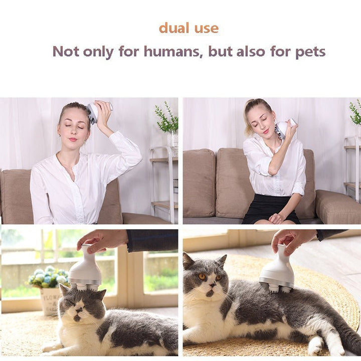 Vesilo — Dual-Use Electric Head Massager for Pets and Humans